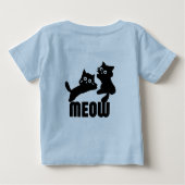 黒猫ニャー ベビーTシャツ (裏面)