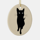 黒猫ネコ子猫 セラミックオーナメント (右)