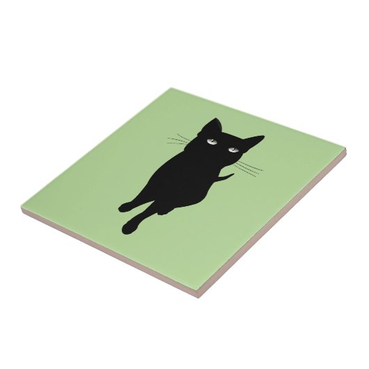 黒猫ネコ子猫 タイル (側面)