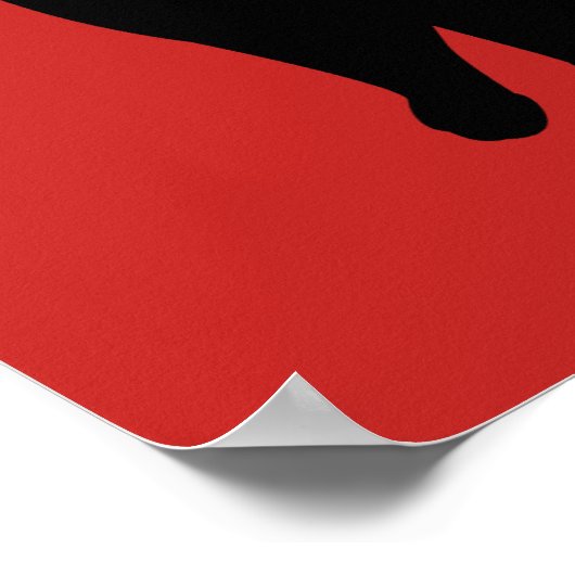 黒猫ネコ子猫 ポスター (角)