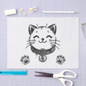 黒猫ネコ猫バースデーパーティー 薄葉紙 (クラフト)