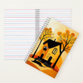 黒猫ノートの神秘的な家 ノートブック (内側)