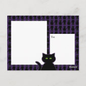 黒猫ハガキ ポストカード (裏面)