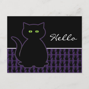 黒猫ハガキ ポストカード