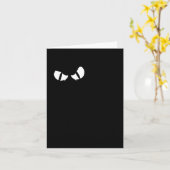 黒猫ハッピーハロウィン可愛い子猫のキャラクター カード (黄色い花)