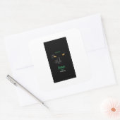 黒猫ハッピーハローウィンかわいい スクエアシール (封筒)