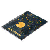 黒猫ハッピーハローウィンスパイラルノート ノートブック (左側)