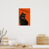 黒猫ハッピーハローウィン20 x 30ポスター ポスター (キッチン)