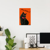 黒猫ハッピーハローウィン20 x 30ポスター ポスター (ホームオフィス)