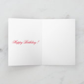 黒猫ハッピーバースデーカード カード (内部)