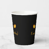 黒猫ハッピーバースデー 紙コップ (左)