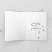 黒猫ハッピーマザーデイカード カード (内部)