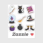 黒猫ハロウィッチ シール (シート)