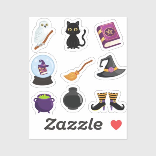 黒猫ハロウィッチ シール (シート)