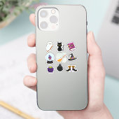 黒猫ハロウィッチ シール (スマートフォン)