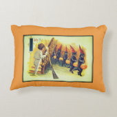 黒猫ハロウィンすてきヴィンテージハロウィンカード アクセントクッション (裏面)