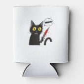 黒猫ハロウィンの衣装ウィッチクラフトクモの巣 缶クーラー (正面)