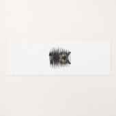 黒猫ハロウィンの衣装不気味キティ猫キテ ヨガマット (正面(横))