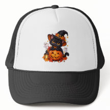 黒猫ハロウィンカボチャハット