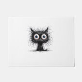 黒猫ハロウィン仮装パーティーおもしろい怖い猫 ドアマット