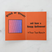 黒猫ハロウィン カード (内部)