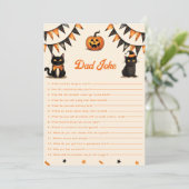 黒猫ハロウィン ダジャレカード 招待状 (スタンド正面)