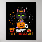 黒猫ハロウィーンとメリークリスマス ポスター (正面)