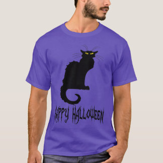 黒猫ハロウィーンの衣装アイディアパーティープラスのサイズ Tシャツ
