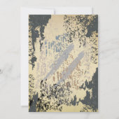 黒猫ハロウィーンの誕生日招待状 招待状 (裏面)