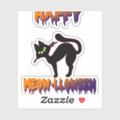 黒猫ハロウィーンパンプキンハロウィーン シール (シート)