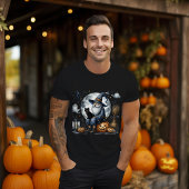 黒猫ハロウィーン格言 – 完璧な贈り物 Tシャツ
