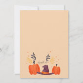 黒猫ハロウィーン誕生パーティー 招待状 (裏面)