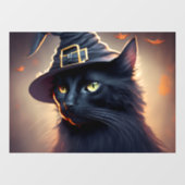 黒猫ハロウィーン ウィンドウサイン (シート)