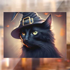 黒猫ハロウィーン ウィンドウサイン