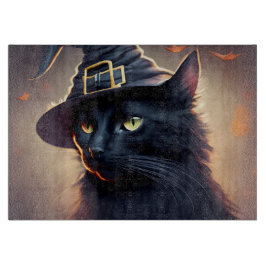 黒猫ハロウィーン カッティングボード