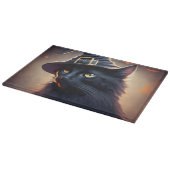 黒猫ハロウィーン カッティングボード (角)
