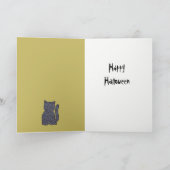 黒猫ハロウィーン カード (内部)