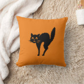 黒猫ハロウィーン クッション (ブランケット)