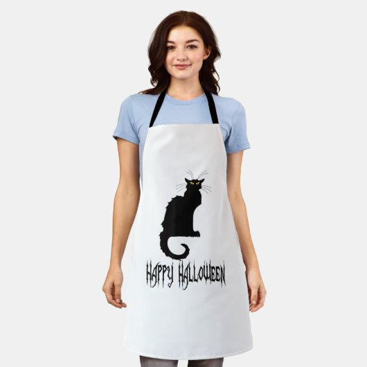 黒猫ハロウィーン、コスチュームアイディア、パーティー、プラスsi エプロン (着用した状態)