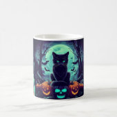黒猫ハロウィーン コーヒーマグカップ (中央)