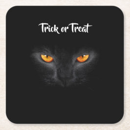 黒猫ハロウィーン スクエアペーパーコースター