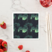 黒猫ハロウィーン スタンダードカクテルナプキン (インサイチュ)