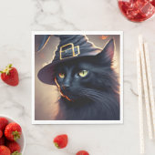 黒猫ハロウィーン スタンダードランチョンナプキン (インサイチュ)