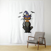 黒猫ハロウィーン タペストリー (インサイチュ)