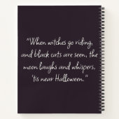黒猫ハロウィーン ノートブック (裏面)