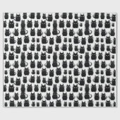 黒猫ハロウィーン ラッピングペーパー (フラット)