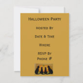 黒猫ハロウィーン 招待状 (裏面)