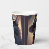 黒猫ハロウィーン 紙コップ (右)