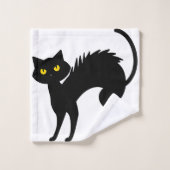 黒猫ハロウィーン – Black Cats Tシャツ バスタオルセット (ウォッシュタオル)