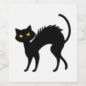 黒猫ハロウィーン – Black Cats Tシャツ ワインラベル (シングルラベル)